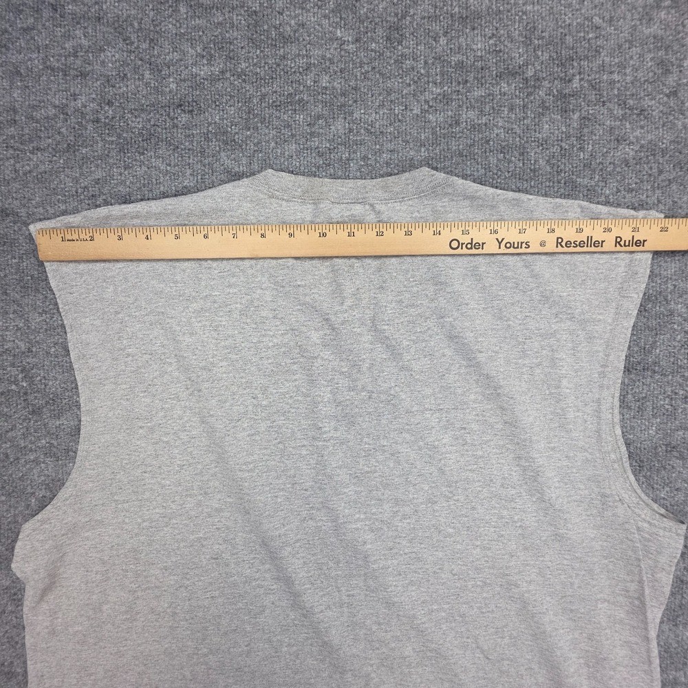 Vintage Nike Team Sports Tank Top Men's XL / XXL Gray Graphic Basketball Y2K - Picture 8 of 9